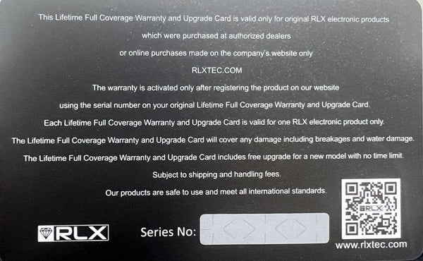 Life Time Warranty and Upgrade Card